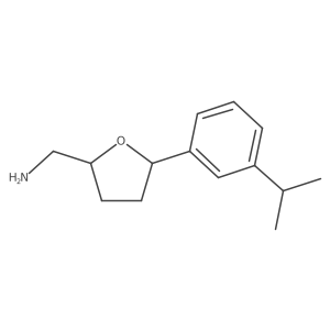 {5-[3-(Propan-2-yl)phenyl]oxolan-2-yl}methanamine Structure