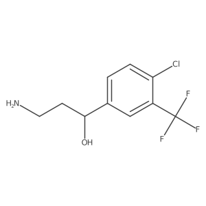 (1R)-3-amino-1-[4-chloro-3-(trifluoromethyl)phenyl]propan-1-ol Structure