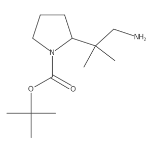 Tert-butyl 2-(1-amino-2-methylpropan-2-yl)pyrrolidine-1-carboxylate Structure