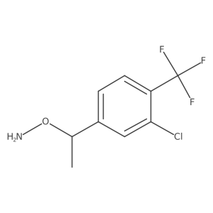 O-{1-[3-chloro-4-(trifluoromethyl)phenyl]ethyl}hydroxylamine Structure