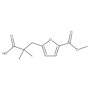 3-[5-(Methoxycarbonyl)furan-2-yl]-2,2-dimethylpropanoic acid结构式