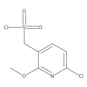 (6-Chloro-2-methoxypyridin-3-yl)methanesulfonyl chloride Structure