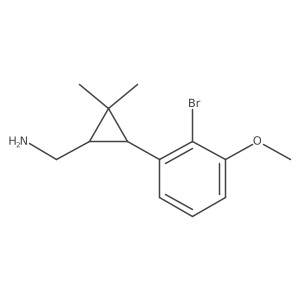 [3-(2-Bromo-3-methoxyphenyl)-2,2-dimethylcyclopropyl]methanamine Structure