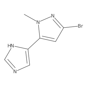 3-bromo-5-(1H-imidazol-4-yl)-1-methyl-1H-pyrazole Structure