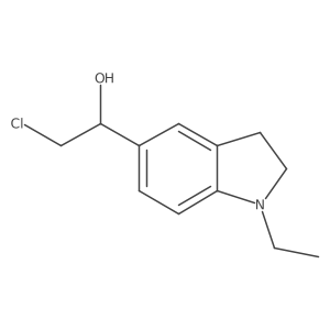 2-chloro-1-(1-ethyl-2,3-dihydro-1H-indol-5-yl)ethan-1-ol Structure