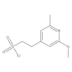 2-(2-Methoxy-6-methylpyridin-4-yl)ethane-1-sulfonyl chloride结构式