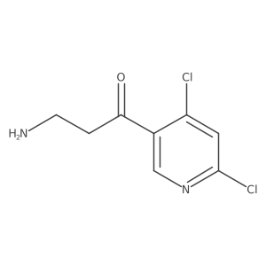 3-Amino-1-(4,6-dichloropyridin-3-yl)propan-1-one Structure