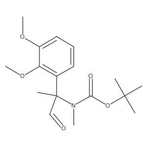 tert-butyl N-[2-(2,3-dimethoxyphenyl)-1-oxopropan-2-yl]-N-methylcarbamate结构式