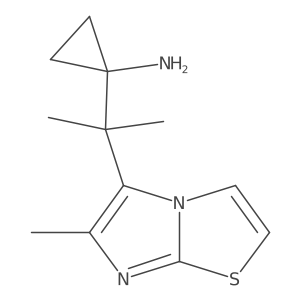 1-(2-{6-Methylimidazo[2,1-b][1,3]thiazol-5-yl}propan-2-yl)cyclopropan-1-amine结构式