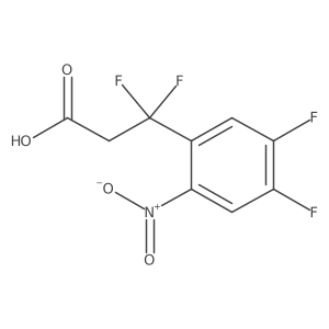 3-(4,5-Difluoro-2-nitrophenyl)-3,3-difluoropropanoic acid结构式