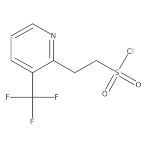 2-[3-(Trifluoromethyl)pyridin-2-yl]ethane-1-sulfonyl chloride Structure