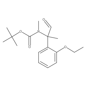 tert-butyl N-[2-(2-ethoxyphenyl)-1-oxopropan-2-yl]-N-methylcarbamate结构式