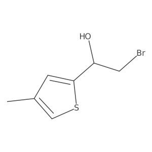 2-Bromo-1-(4-methylthiophen-2-yl)ethan-1-ol结构式