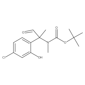 tert-butyl N-[2-(4-chloro-2-hydroxyphenyl)-1-oxopropan-2-yl]-N-methylcarbamate Structure
