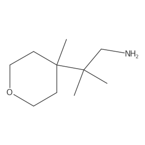 2-Methyl-2-(4-methyloxan-4-yl)propan-1-amine Structure