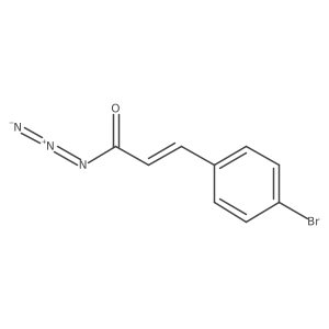 2-Propenoyl azide, 3-(4-bromophenyl)-结构式