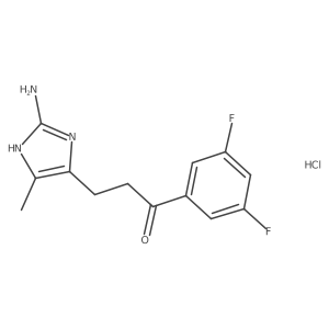 3-(2-amino-5-methyl-1H-imidazol-4-yl)-1-(3,5-difluorophenyl)propan-1-one hydrochloride Structure