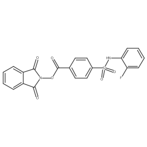 1,3-dioxo-2,3-dihydro-1H-isoindol-2-yl 4-[(2-fluorophenyl)sulfamoyl]benzoate Structure