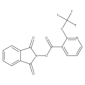 1,3-dioxo-2,3-dihydro-1H-isoindol-2-yl 2-[(trifluoromethyl)sulfanyl]pyridine-3-carboxylate结构式