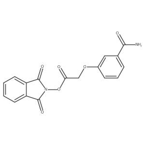 1,3-dioxo-2,3-dihydro-1H-isoindol-2-yl 2-(3-carbamoylphenoxy)acetate结构式