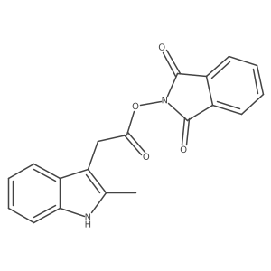 1,3-dioxo-2,3-dihydro-1H-isoindol-2-yl 2-(2-methyl-1H-indol-3-yl)acetate Structure