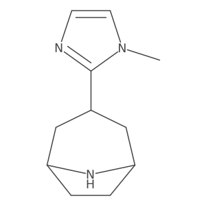 (1S,5R)-3-(1-Methylimidazol-2-yl)-8-azabicyclo[3.2.1]octane Structure