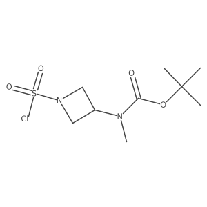 Tert-butyl N-(1-chlorosulfonylazetidin-3-yl)-N-methylcarbamate Structure