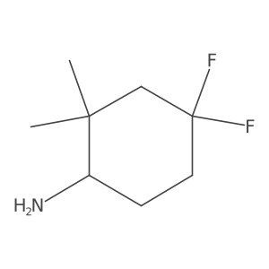 4,4-Difluoro-2,2-dimethylcyclohexan-1-amine Structure