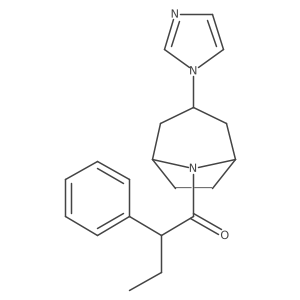 1-[3-(1H-imidazol-1-yl)-8-azabicyclo[3.2.1]octan-8-yl]-2-phenylbutan-1-one结构式