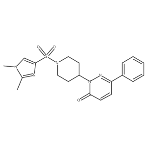 2-{1-[(1,2-dimethyl-1H-imidazol-4-yl)sulfonyl]piperidin-4-yl}-6-phenyl-2,3-dihydropyridazin-3-one Structure