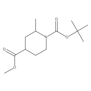 Cis-1-tert-butyl 4-methyl 2-methylpiperidine-1,4-dicarboxylate Structure