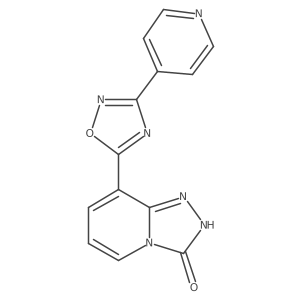 8-[3-(pyridin-4-yl)-1,2,4-oxadiazol-5-yl]-2H,3H-[1,2,4]triazolo[4,3-a]pyridin-3-one结构式