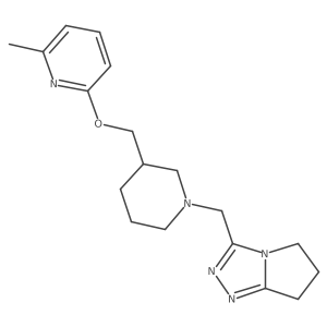 2-methyl-6-{[1-({5H,6H,7H-pyrrolo[2,1-c][1,2,4]triazol-3-yl}methyl)piperidin-3-yl]methoxy}pyridine Structure