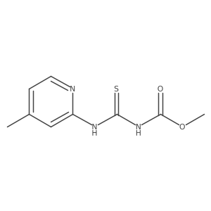 methyl N-[(4-methylpyridin-2-yl)carbamothioyl]carbamate结构式