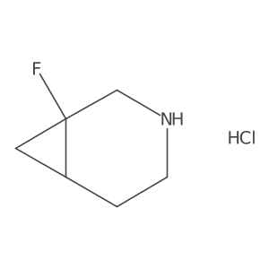 1-Fluoro-3-azabicyclo[4.1.0]heptane;hydrochloride结构式