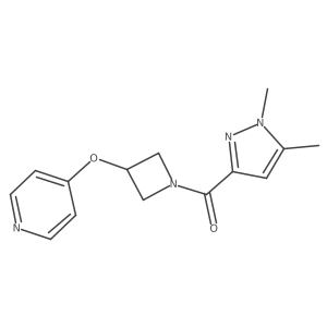 4-{[1-(1,5-dimethyl-1H-pyrazole-3-carbonyl)azetidin-3-yl]oxy}pyridine Structure