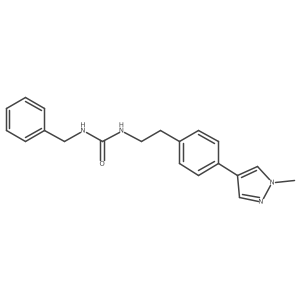 1-benzyl-3-{2-[4-(1-methyl-1H-pyrazol-4-yl)phenyl]ethyl}urea结构式