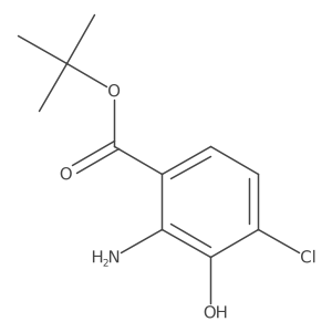Tert-butyl 2-amino-4-chloro-3-hydroxybenzoate Structure