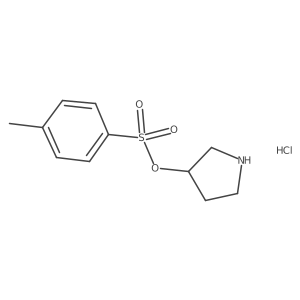 (S)-Toluene-4-sulfonic acid pyrrolidin-3-yl ester hydrochloride结构式