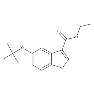 CCOC(=O)c1coc2ccc(OC(C)(C)C)cc12结构式
