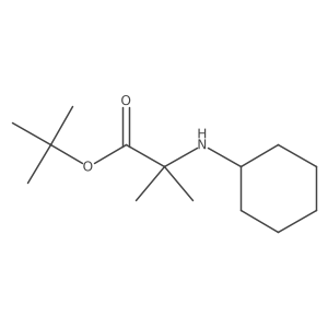 Tert-butyl 2-(cyclohexylamino)-2-methylpropanoate Structure