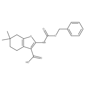 2-{[(Benzyloxy)carbonyl]amino}-6,6-dimethyl-4,5,6,7-tetrahydro-1-benzothiophene-3-carboxylic acid Structure