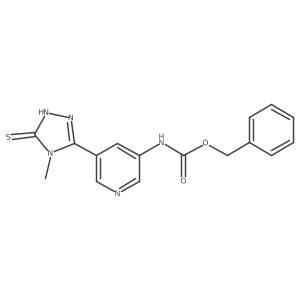 benzyl N-[5-(4-methyl-5-sulfanyl-4H-1,2,4-triazol-3-yl)pyridin-3-yl]carbamate Structure
