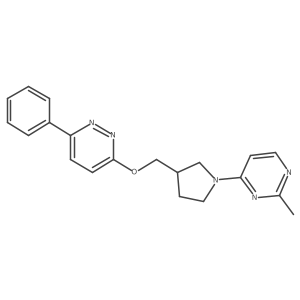 2-Methyl-4-(3-{[(6-phenylpyridazin-3-yl)oxy]methyl}pyrrolidin-1-yl)pyrimidine Structure