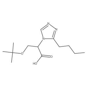 3-(tert-butoxy)-2-(3-butyl-4H-1,2,4-triazol-4-yl)propanoic acid结构式