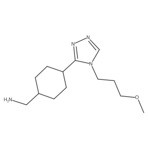 1-{4-[4-(3-methoxypropyl)-4H-1,2,4-triazol-3-yl]cyclohexyl}methanamine Structure