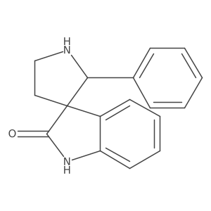 2'-Phenylspiro[indoline-3,3'-pyrrolidin]-2-one结构式