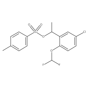 1-[5-Chloro-2-(difluoromethoxy)phenyl]ethyl 4-methylbenzene-1-sulfonate结构式