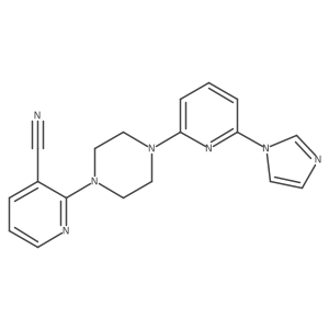 2-{4-[6-(1H-imidazol-1-yl)pyridin-2-yl]piperazin-1-yl}pyridine-3-carbonitrile Structure