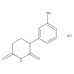 3-(3-Aminophenyl)piperidine-2,6-dione hydrochloride Structure